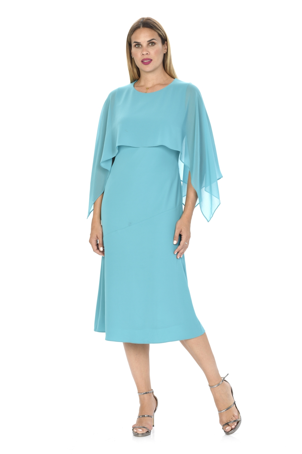 VESTIDO C/GASA CRISTINA GARCIA